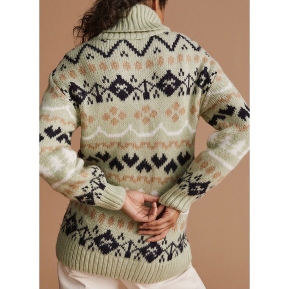 Anthropologie Mint Turtleneck Tunic Sweater - Picture 8 of 9